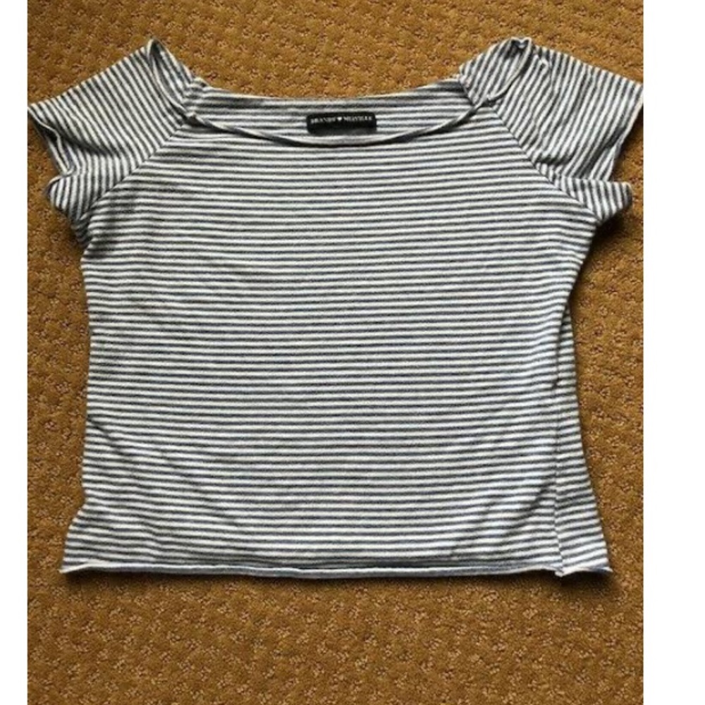 Brandy Melville Off the Shoulder Striped Top NEW